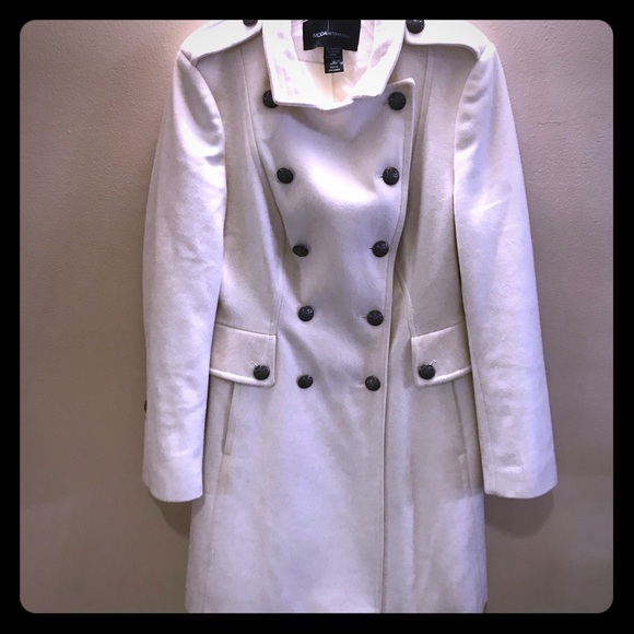 Moda International Jackets & Blazers - Victoria’s Secret cream white peacoat size 10P